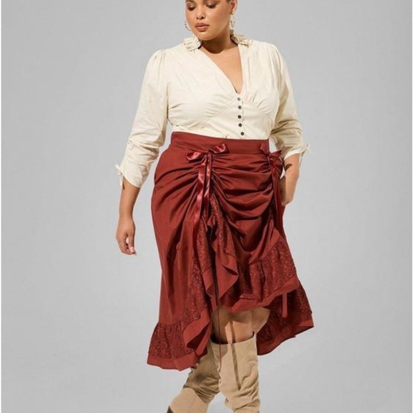Saloon Girl or Steampunk Girl Halloween Costume (Torrid currently asking $70!) - Picture 7 of 8